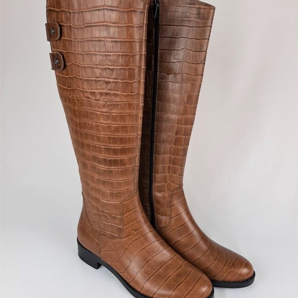 Brown Leather High Boots with Buckles - Picture 9 of 10